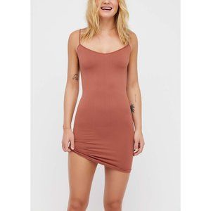NWT Free People Seamless Mini Slip / Brandy